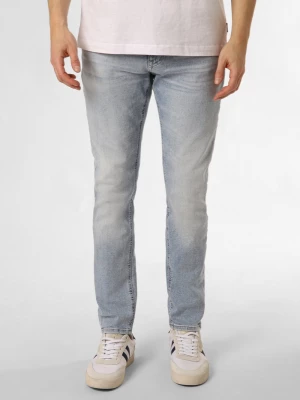 Tommy Jeans Dżinsy - Austin Mężczyźni Bawełna niebieski jednolity,