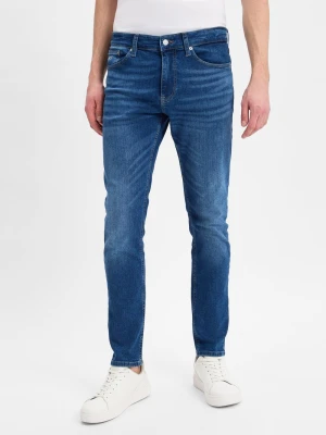 Tommy Jeans Dżinsy - Austin Slim Tapered Mężczyźni Bawełna niebieski jednolity,