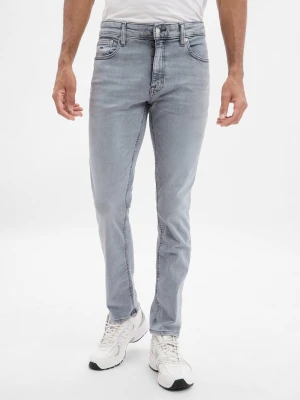 Tommy Jeans Dżinsy - Scanton Slim Mężczyźni szary jednolity,