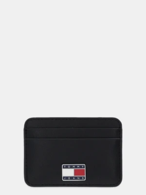 Tommy Jeans etui na karty kolor czarny AW0AW18030