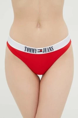 Tommy Jeans figi kąpielowe kolor czerwony