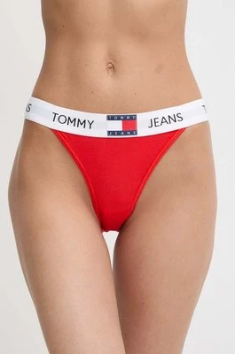 Tommy Jeans figi kolor czerwony z koronki UW0UW05161