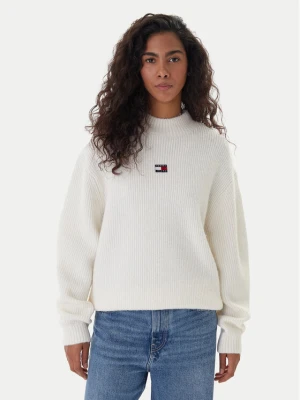 Tommy Jeans Golf Badge DW0DW22109 Écru Relaxed Fit Kremowy