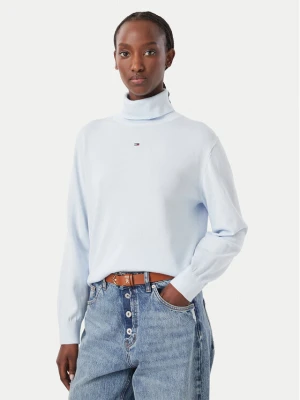 Tommy Jeans Golf Essetnial DW0DW23361 Niebieski jasny Relaxed Fit