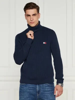 Tommy Jeans Golf | Slim Fit | z dodatkiem wełny