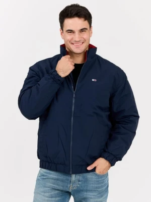 TOMMY JEANS Granatowa męska kurtka przejściowa z drobnym logo, Rozmiar M