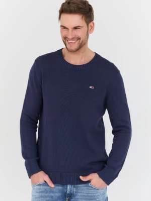 TOMMY JEANS Granatowy męski sweter, Rozmiar M