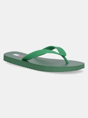 Tommy Jeans japonki BEACH SANDAL męskie kolor zielony EM0EM01560