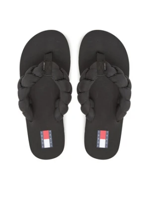 Tommy Jeans Japonki Braided Thong Beach Sandal EN0EN02877 Czarny