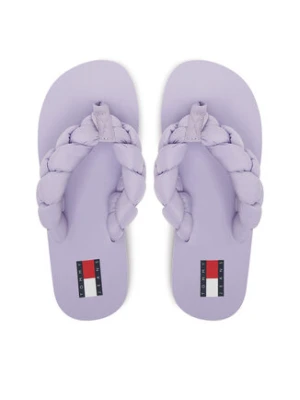 Tommy Jeans Japonki Braided Thong Beach Sandal EN0EN02877 Fioletowy