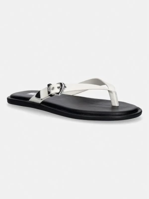 Tommy Jeans japonki damskie skórzane TJW FLAT LEATHER SANDALS