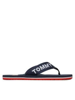 Tommy Jeans Japonki Flip Flop Logo Tape EM0EM01147 Granatowy