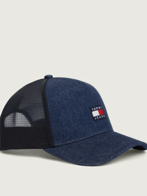 Tommy Jeans Jeansowa bejsbolówka HERTIAGE