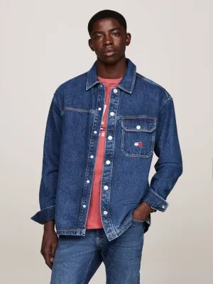 Tommy Jeans Jeansowa koszula | Loose fit