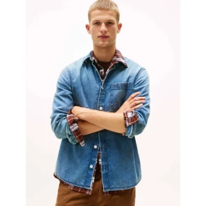 Tommy Jeans Jeansowa koszula | Regular Fit