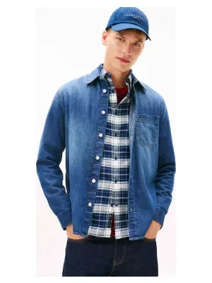 Tommy Jeans Jeansowa koszula | Regular Fit