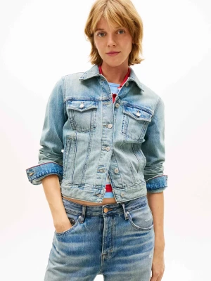 Tommy Jeans Jeansowa kurtka CLASSIC | Regular Fit niebieski