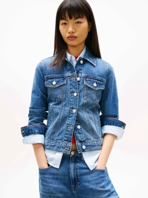 Tommy Jeans Jeansowa kurtka CLASSIC | Regular Fit niebieski