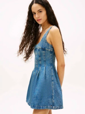 Tommy Jeans Jeansowa sukienka EI2038