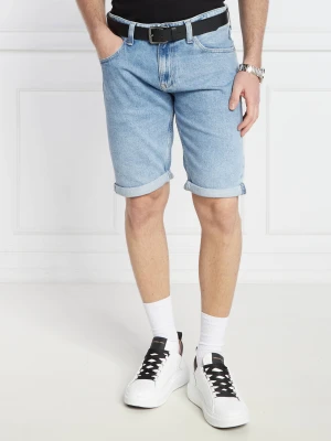 Tommy Jeans Jeansowe szorty RONNIE | Slim Fit błękitny