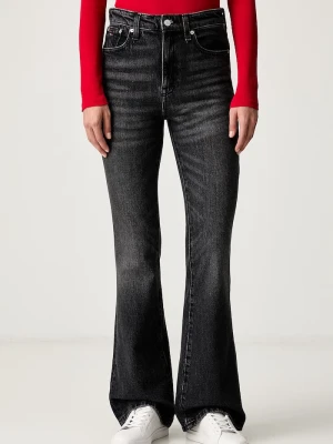 Tommy Jeans jeansy bootcut damskie czarny