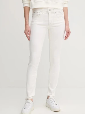 Tommy Jeans jeansy damskie kolor beżowy DW0DW20667
