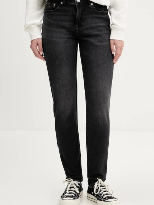 Tommy Jeans jeansy damskie kolor czarny DW0DW22616