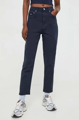 Tommy Jeans jeansy damskie kolor granatowy DW0DW17318
