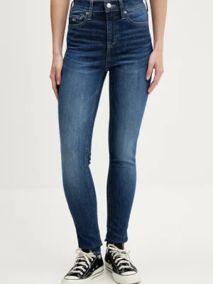 Tommy Jeans jeansy damskie kolor granatowy DW0DW19254
