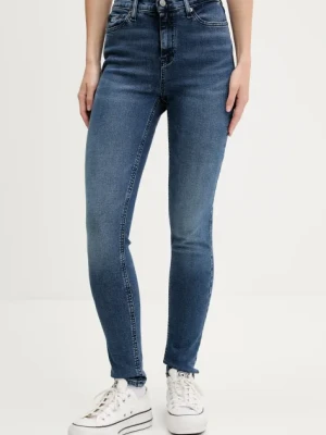Tommy Jeans jeansy damskie kolor granatowy DW0DW20064