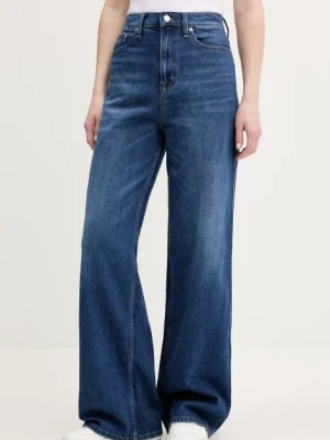 Tommy Jeans jeansy damskie kolor granatowy DW0DW20582