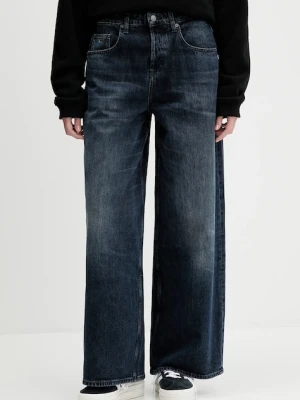 Tommy Jeans jeansy damskie kolor granatowy DW0DW21513