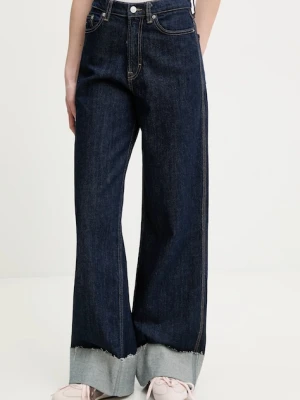 Tommy Jeans jeansy damskie kolor granatowy DW0DW21796