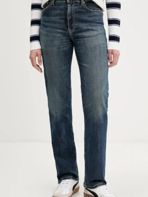 Tommy Jeans jeansy damskie kolor granatowy DW0DW22425