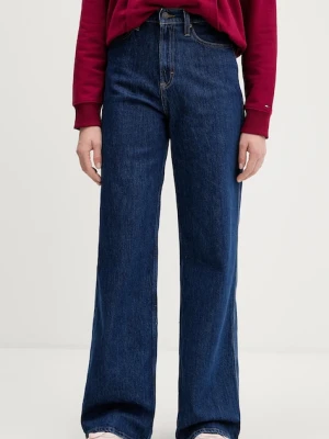 Tommy Jeans jeansy damskie kolor granatowy DW0DW22438