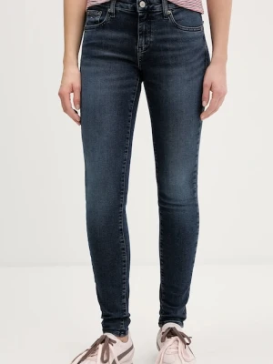 Tommy Jeans jeansy damskie kolor granatowy DW0DW22451
