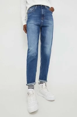 Tommy Jeans jeansy damskie kolor niebieski DW0DW17196