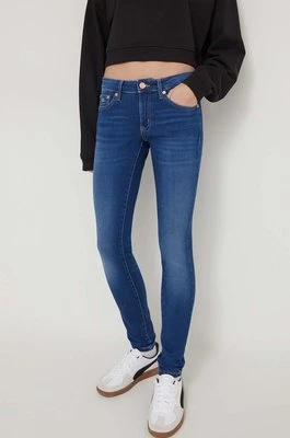Tommy Jeans jeansy damskie kolor niebieski DW0DW17574