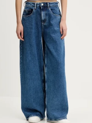 Tommy Jeans jeansy damskie kolor niebieski DW0DW20063