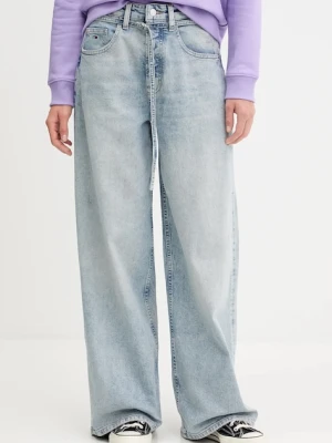 Tommy Jeans jeansy damskie kolor niebieski DW0DW20473