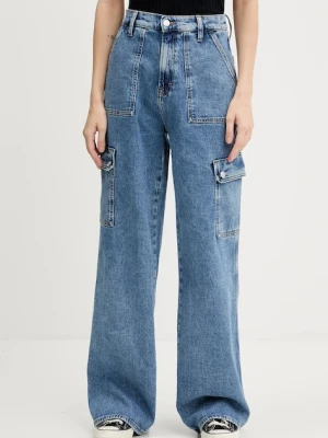 Tommy Jeans jeansy damskie kolor niebieski DW0DW20479