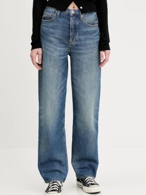Tommy Jeans jeansy damskie kolor niebieski DW0DW20512