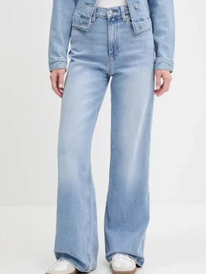 Tommy Jeans jeansy damskie kolor niebieski DW0DW20583