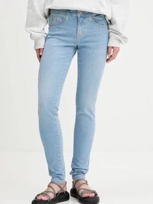 Tommy Jeans jeansy damskie kolor niebieski DW0DW20649