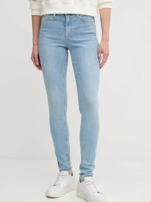 Tommy Jeans jeansy damskie kolor niebieski DW0DW20651