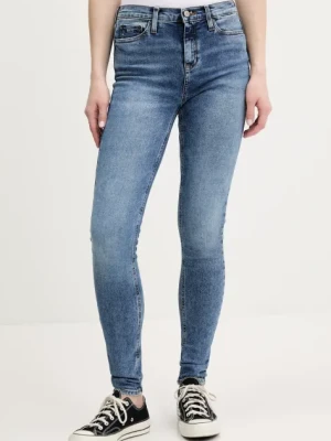 Tommy Jeans jeansy damskie kolor niebieski DW0DW20652
