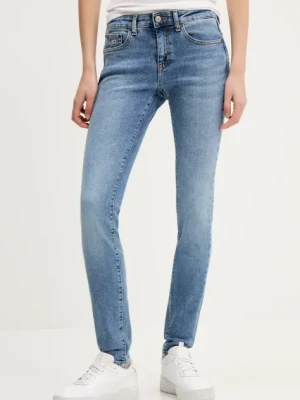 Tommy Jeans jeansy damskie kolor niebieski DW0DW20668