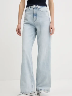Tommy Jeans jeansy damskie kolor niebieski DW0DW21291