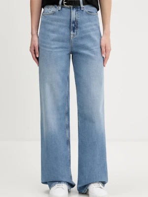 Tommy Jeans jeansy damskie kolor niebieski DW0DW21985