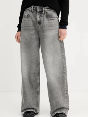 Tommy Jeans jeansy damskie kolor szary DW0DW21736